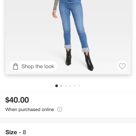 NWT. Universal Thread Denim Overalls. Size 8. - Picture 2 of 10